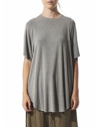 LOST & FOUND ROOM - Gray Cashmere Blend Knit Tee - Lyst
