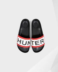 Hunter | Black Slide Sandal for Men | Lyst