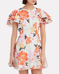 talulah effervescent floral mini dress