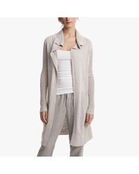 James Perse White Silk Cardigan