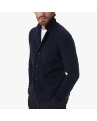 James Perse Gray Merino Blend Sweater Blazer for men