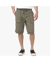 James Perse Green Cotton Seersucker Utility Short for men