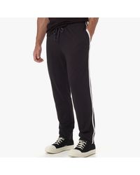 James Perse Black Yosemite Performance Jersey Track Pant for men
