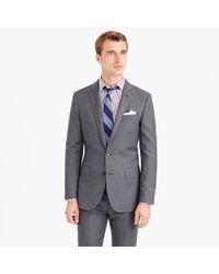 J.Crew | Gray Ludlow Suit Jacket With Center Vent In Italian Worsted Wool for Men | Lyst