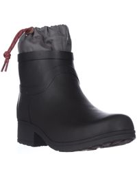 Lucky Brand | Black Rebeka Drawstring Rubber Rainboots | Lyst