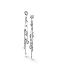 BCOUTURE - White Topaz Drop Earrings In White Gold - Lyst