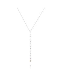 Rocks On a Rope - Metallic Road To Love Necklace With Blue Grass Diamonds - Lyst