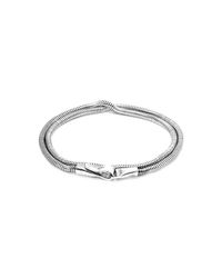 Anchor & Crew - Metallic Gallant Double Sail Silver Chain Bracelet for Men - Lyst