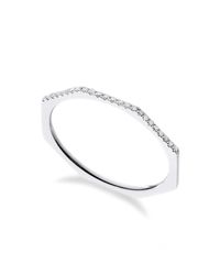 Georgina Boyce Fine Jewellery - Metallic White Gold Facet Ring - Lyst