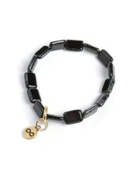Eva Michele - Black Infinity Bracelet - Lyst