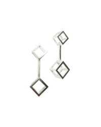 Stephanie Bates - Multicolor Double Cube Drop Earrings Long - Lyst