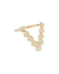 Joanna Laura Constantine - Metallic Top Pave Nails Ring - Lyst