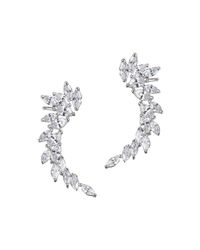 CZ by Kenneth Jay Lane - Metallic Marquise Cz Wing Ear Cuff - Lyst