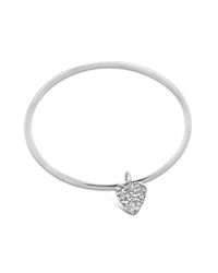 Designs by JAK - Metallic Spirit Heart Oval Bangle Bracelet - Lyst