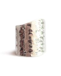 ZLABA - Multicolor Ripple Ring - Lyst