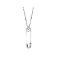 True Rocks - Metallic Small Sterling Silver Safety Pin Pendant - Lyst