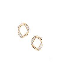 Joanna Laura Constantine - Metallic Link Pave Stud Earrings - Lyst