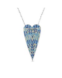 Cosanuova - Multicolor Long Heart Necklace - Lyst