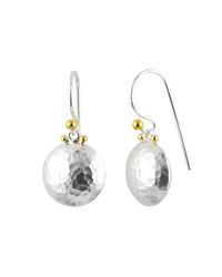 Gurhan - Metallic Lentil Drop Earrings - Lyst