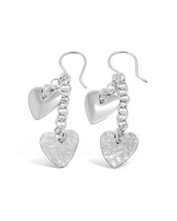 Designs by JAK - Multicolor Spirit Double Heart Dangle Earrings - Lyst