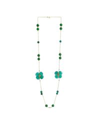 M's Gems by Mamta Valrani - Blue Clover Chain With Jade, Onyx And Quartz - Lyst
