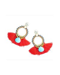 Clare Hynes - Red Martha Tassel Earrings - Lyst