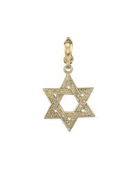 Cynthia Bach - Metallic Engraved Star Of David Charm - Lyst