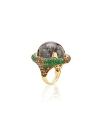 Niquesa Fine Jewellery - Multicolor Venice Bauta Black Rutile Quartz Ring - Lyst