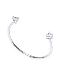 Isa Bagnoli - Multicolor White Gold Triangle Bracelet - Lyst