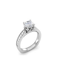 Luminar - Metallic Twisted Crown Head Engagement Ring - Lyst