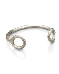 Naomi Tracz Jewellery - Metallic Circular End Cuff Silver - Lyst