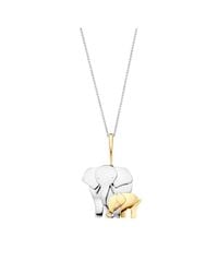 Baskania - Metallic Elephant Pendant Necklace - Lyst