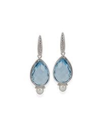 Vintouch Italy - Venus Blue Topaz Earrings - Lyst