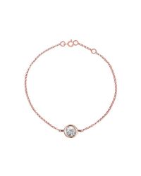 London Road Jewellery - Multicolor Rose Gold Solitaire Diamond Raindrop Bracelet - Lyst