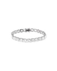 CZ by Kenneth Jay Lane - Metallic Cushion Cz Tennis Bracelet - Lyst