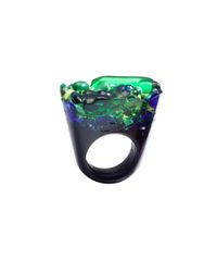 Pasionae - Green Murano Ring - Piety - Lyst