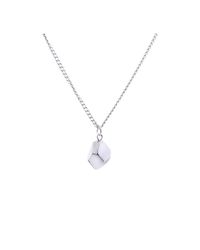 ANUKA - Metallic Mani Silver Half Faceted Charm Necklace - Lyst