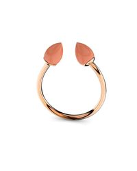 MARCELLO RICCIO - Metallic Rose Gold & Coral Ring - Lyst