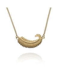Patience Jewellery - Metallic Fern Necklace Vm - Lyst
