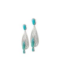 Chavin Couture - 925 Silver Earrings With Blue Opal - Lyst