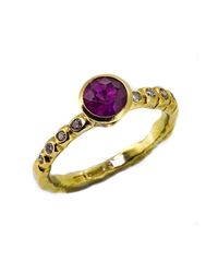 Erin Cox Jewellery - Multicolor Carved Ruby Ring - Lyst