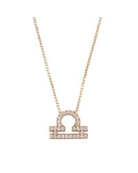 Latelita London - Metallic Libra Zodiac Necklace - Lyst