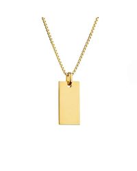 VERA VEGA - Metallic Signet Necklace - Lyst