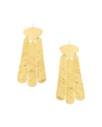 Devon Leigh - Multicolor Large Hammered Statement Earrings - Lyst