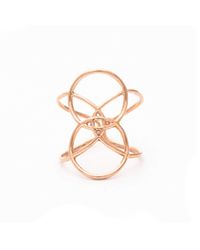 Uma K - Multicolor Infinity Circle Ring - Rose Gold - Lyst