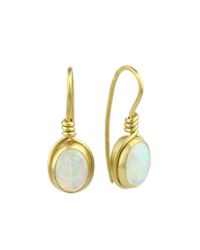 Prism Design - Metallic 9kt Gold Opal Earrings - Lyst