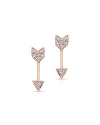 Anne Sisteron - Metallic Artemis Earrings Rose Gold - Lyst