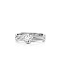 LJD Designs - Waterfall Wedding/engagement Ring White Gold - Lyst