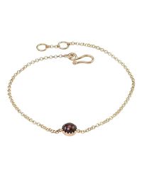 No.79 - Metallic Dark Rock Chain Bracelet - Lyst