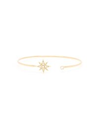 Vea Fine Jewelry - Metallic Guardian Star Bangle In Yellow Gold - Lyst